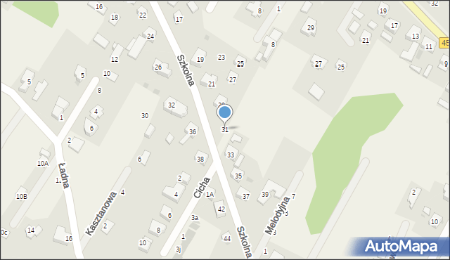 Kamieniec Wrocławski, Szkolna, 31, mapa Kamieniec Wrocławski