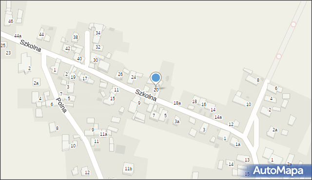 Kamionek, Szkolna, 20, mapa Kamionek