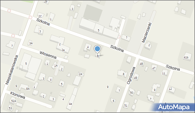 Kampinos, Szkolna, 6, mapa Kampinos