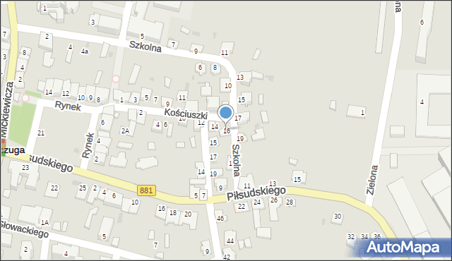 Kańczuga, Szkolna, 16, mapa Kańczuga