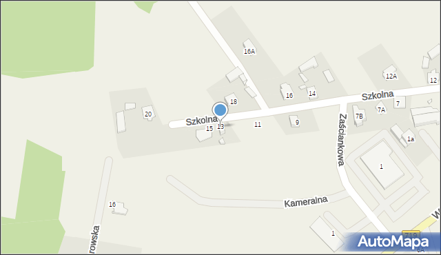 Kanie, Szkolna, 13, mapa Kanie