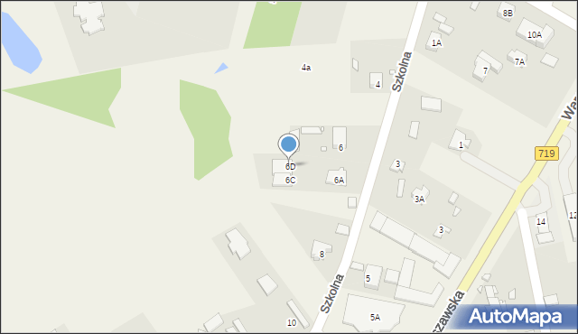 Kanie, Szkolna, 6D, mapa Kanie