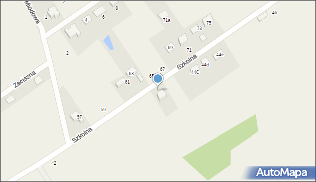 Karczów, Szkolna, 44, mapa Karczów