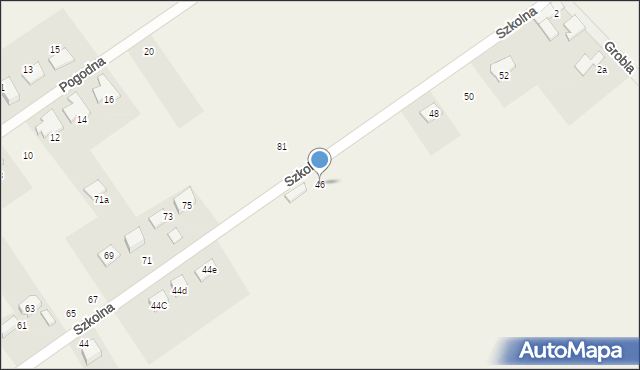 Karczów, Szkolna, 46, mapa Karczów