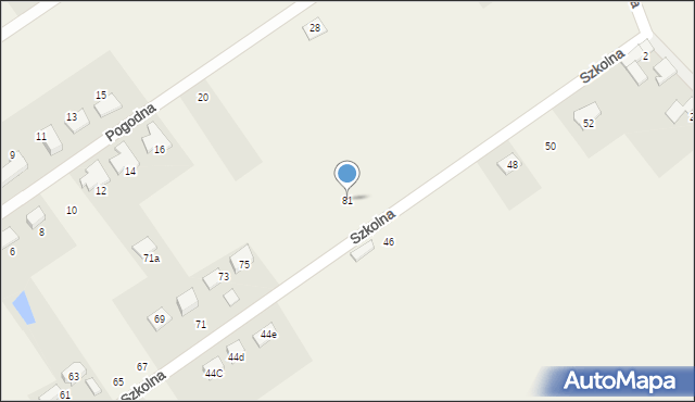 Karczów, Szkolna, 81, mapa Karczów