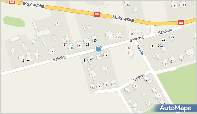 Karniewo, Szkolna, 12, mapa Karniewo