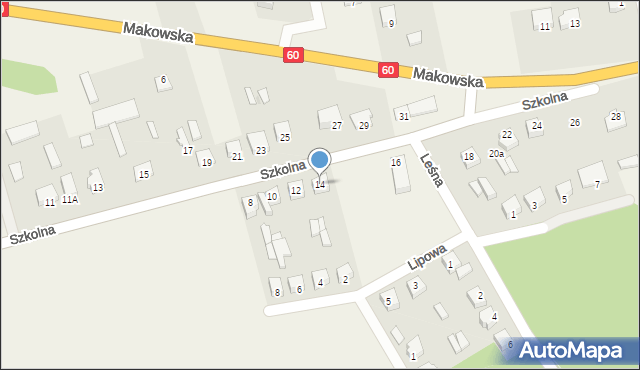 Karniewo, Szkolna, 14, mapa Karniewo