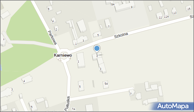 Karniewo, Szkolna, 2, mapa Karniewo