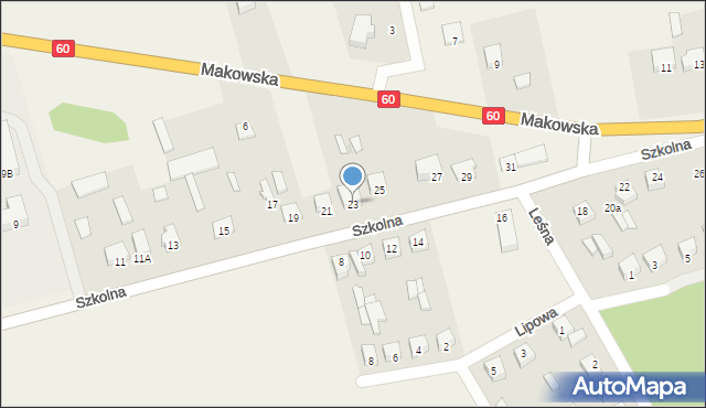 Karniewo, Szkolna, 23, mapa Karniewo