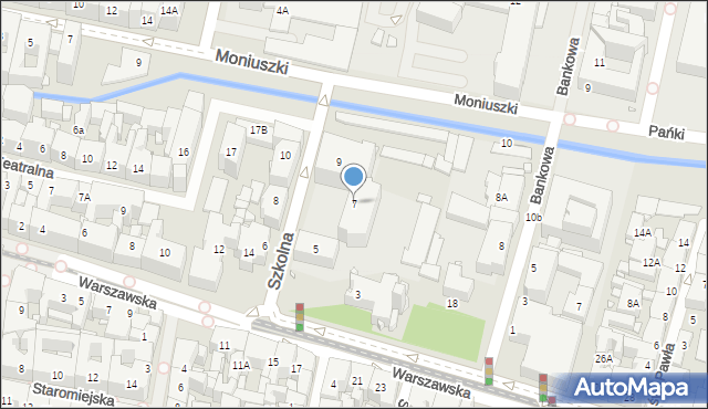 Katowice, Szkolna, 7, mapa Katowic