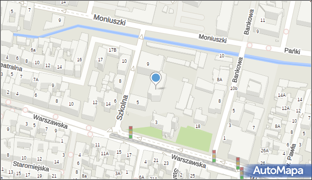 Katowice, Szkolna, 7a, mapa Katowic