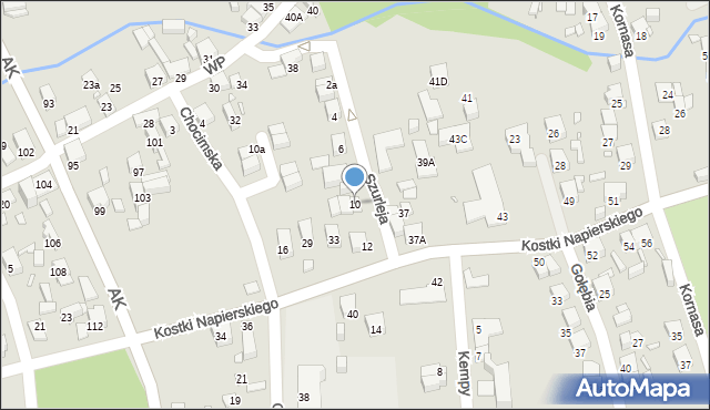 Katowice, Szurleja Jana, ks., 10, mapa Katowic