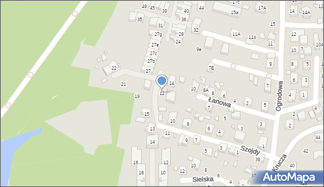 Katowice, Szojdy, 12, mapa Katowic