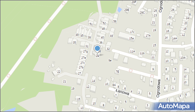 Katowice, Szojdy, 24, mapa Katowic