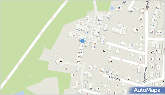 Katowice, Szojdy, 27f, mapa Katowic