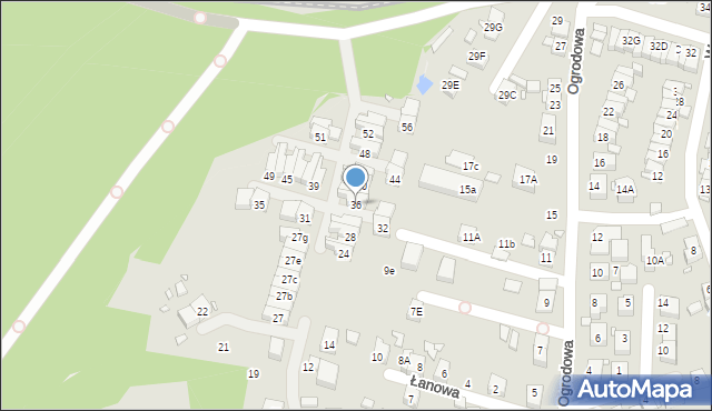 Katowice, Szojdy, 36, mapa Katowic