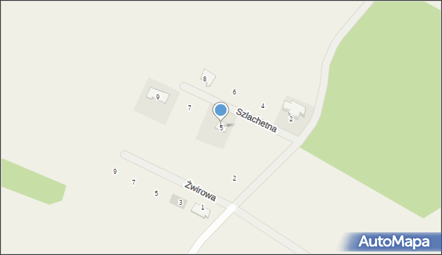 Kawle, Szlachetna, 5, mapa Kawle