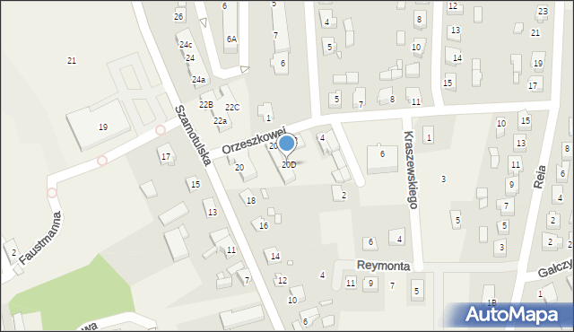 Kaźmierz, Szamotulska, 20D, mapa Kaźmierz