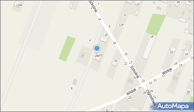 Kazuń Polski, Szkolna, 16A, mapa Kazuń Polski