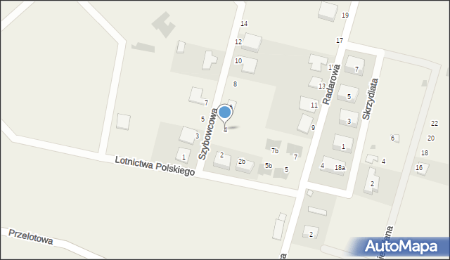 Kębłowice, Szybowcowa, 4, mapa Kębłowice