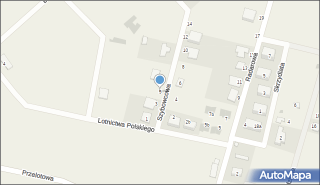 Kębłowice, Szybowcowa, 5, mapa Kębłowice