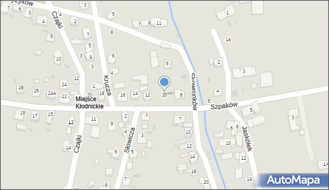 Kędzierzyn-Koźle, Szpaków, 10, mapa Kędzierzyna-Koźle