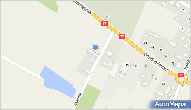 Kępie Zaleszańskie, Szkolna, 2, mapa Kępie Zaleszańskie