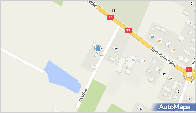 Kępie Zaleszańskie, Szkolna, 4, mapa Kępie Zaleszańskie