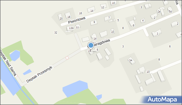 Kiączyn, Szmaragdowa, 7, mapa Kiączyn