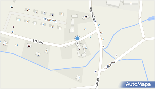 Kicin, Szkolna, 5, mapa Kicin