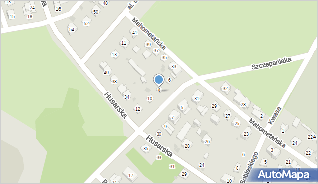 Kielce, Szczepaniaka Wojciecha, 8, mapa Kielc