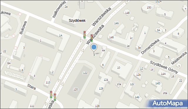 Kielce, Szydłówek Górny, 4, mapa Kielc