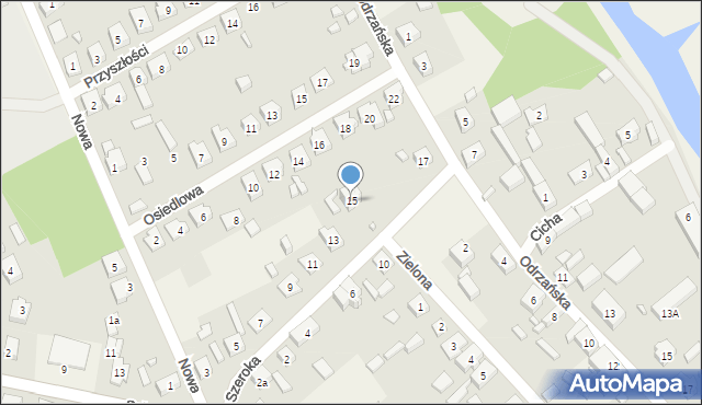 Kiełcz, Szeroka, 15, mapa Kiełcz