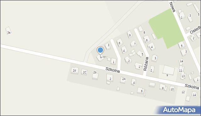 Kiełcz, Szkolna, 7, mapa Kiełcz