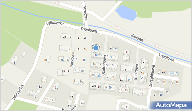 Kiełczówek, Szafranowa, 4b, mapa Kiełczówek