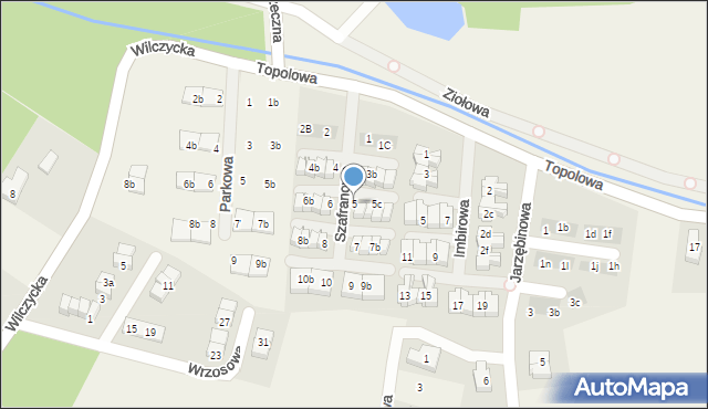 Kiełczówek, Szafranowa, 5, mapa Kiełczówek