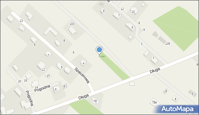 Kiełpino, Szczęśliwa, 11, mapa Kiełpino