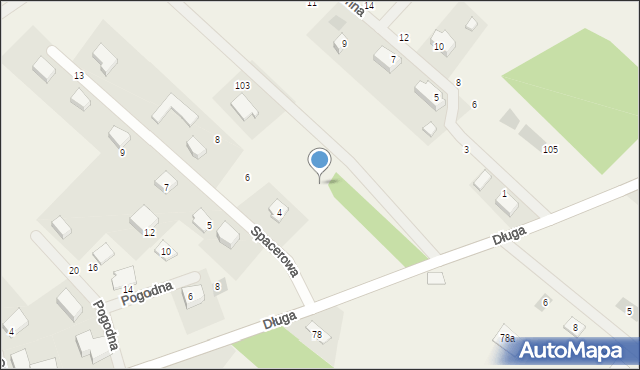 Kiełpino, Szczęśliwa, 13, mapa Kiełpino