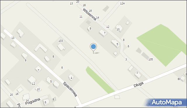 Kiełpino, Szczęśliwa, 18, mapa Kiełpino