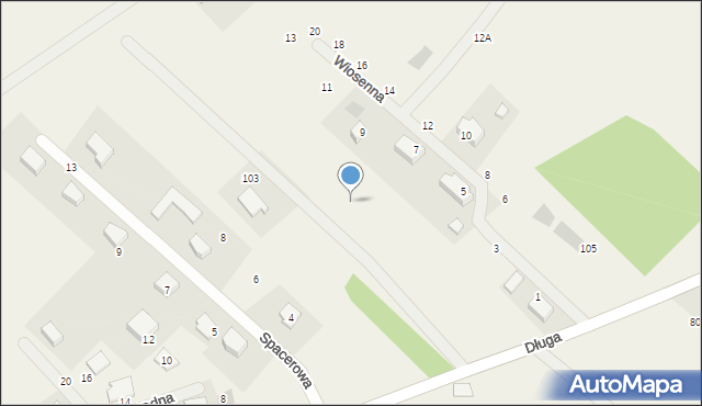 Kiełpino, Szczęśliwa, 22, mapa Kiełpino