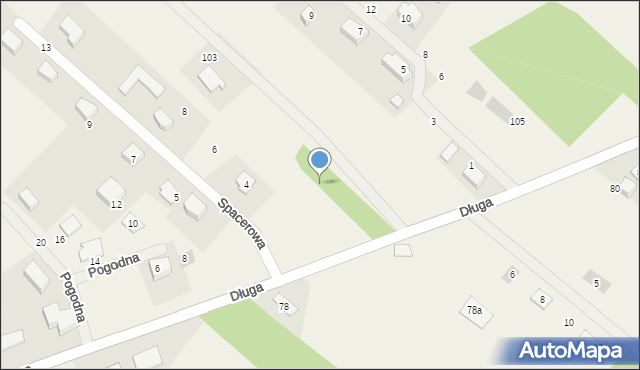 Kiełpino, Szczęśliwa, 7, mapa Kiełpino