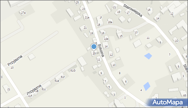 Kiełpino, Szkolna, 13, mapa Kiełpino