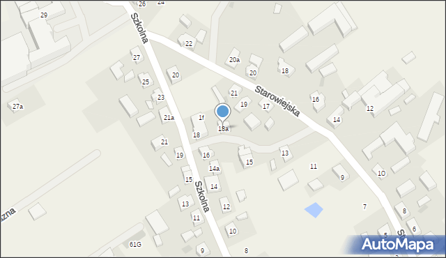 Kiełpino, Szkolna, 18a, mapa Kiełpino