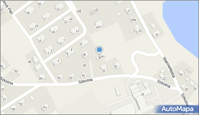 Kiełpino, Szkolna, 34, mapa Kiełpino