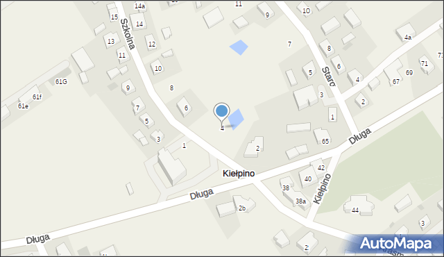 Kiełpino, Szkolna, 4, mapa Kiełpino