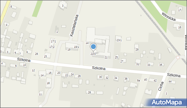 Kije, Szkolna, 21/1, mapa Kije