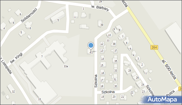 Kleczew, Szkolna, 41, mapa Kleczew