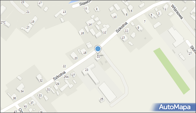 Kleszczów, Szkolna, 21, mapa Kleszczów