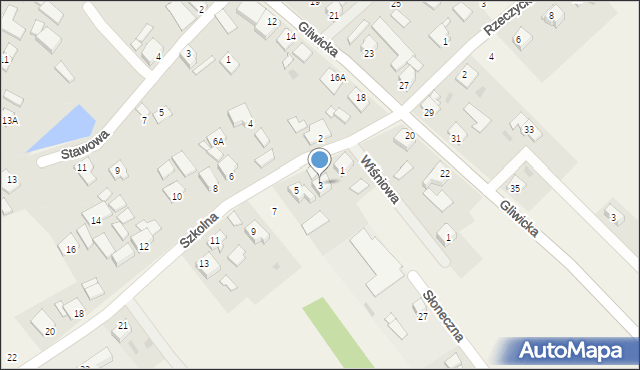 Kleszczów, Szkolna, 3, mapa Kleszczów