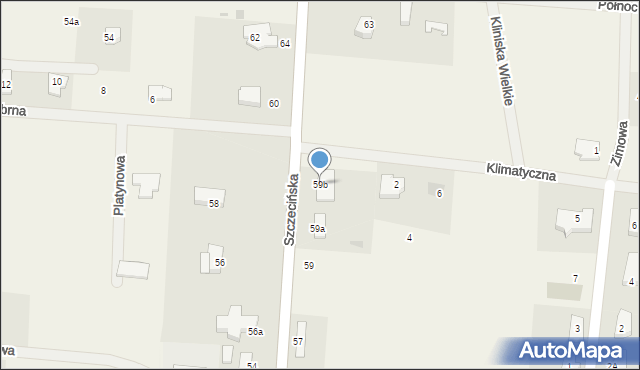 Kliniska Wielkie, Szczecińska, 59b, mapa Kliniska Wielkie